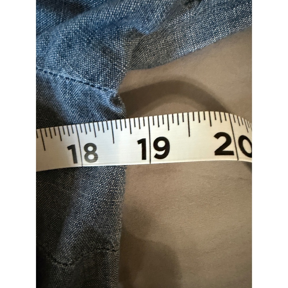 J. Crew Womens Chambray Cotton Button Down Shirt Blue Long Sleeve Size S RN77388 - Picture 5 of 7